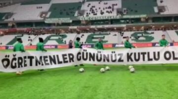 Giresunspor’dan Öğretmenlere Anlamlı Pankart