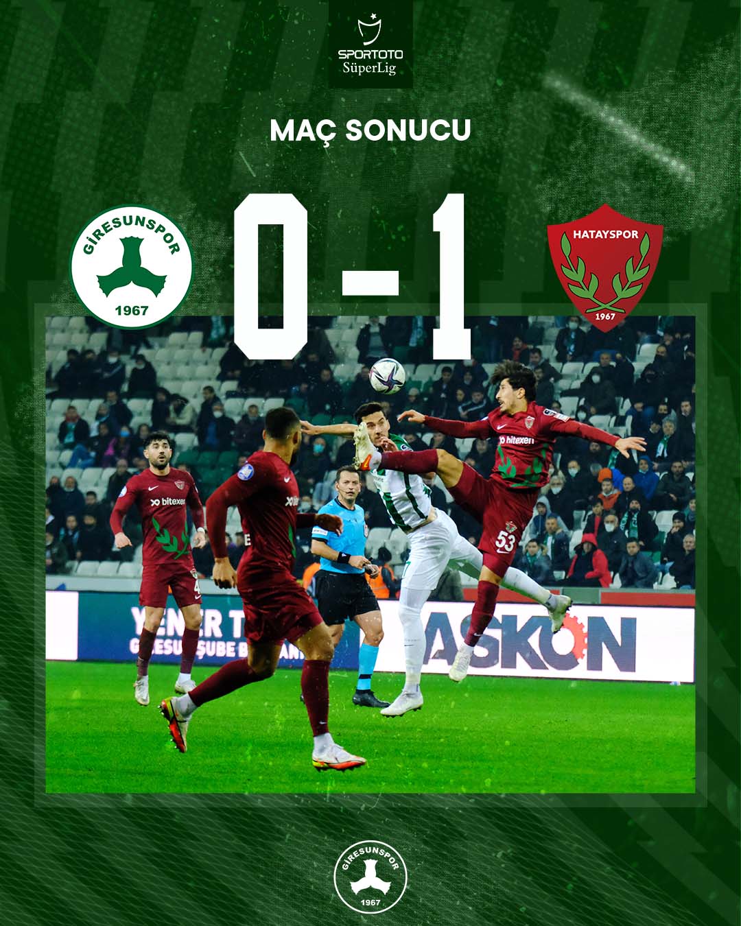 Giresunspor 0-1  Hatayspor