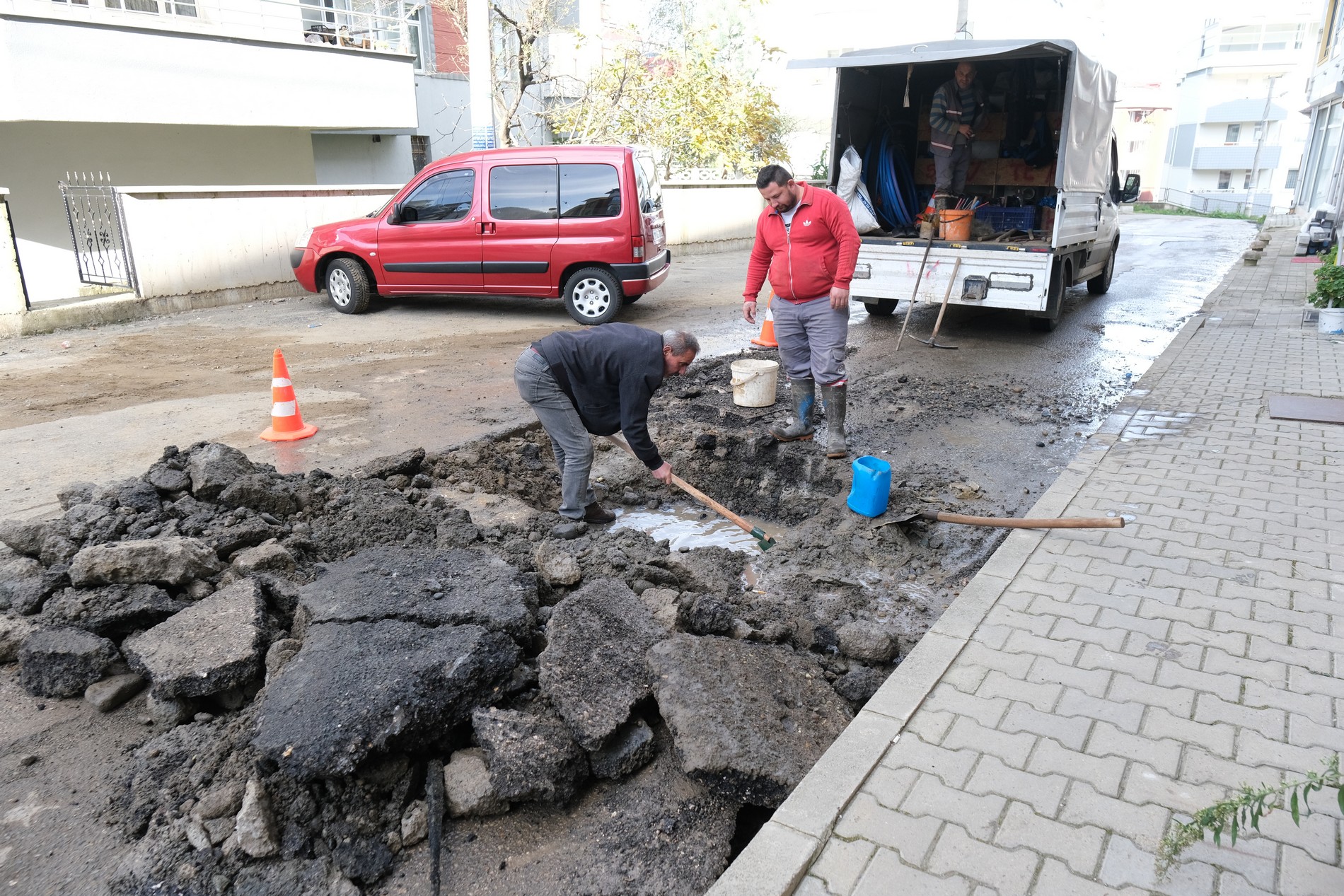 Giresun Altyapı Çalışmalarında Dur Durak Yok