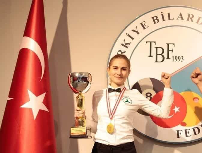 Bilardocu Arzu Gök Türkiye Şampiyonu Oldu