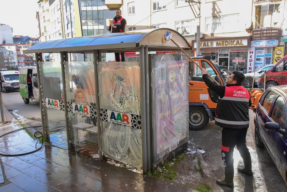 Giresun’da Duraklar Pırıl Pırıl Oldu