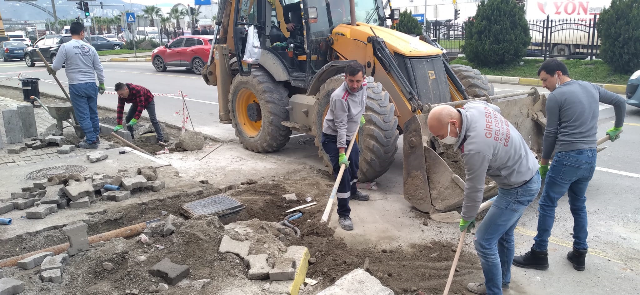 Giresun’da Üstyapı Çalışmaları Devam Ediyor