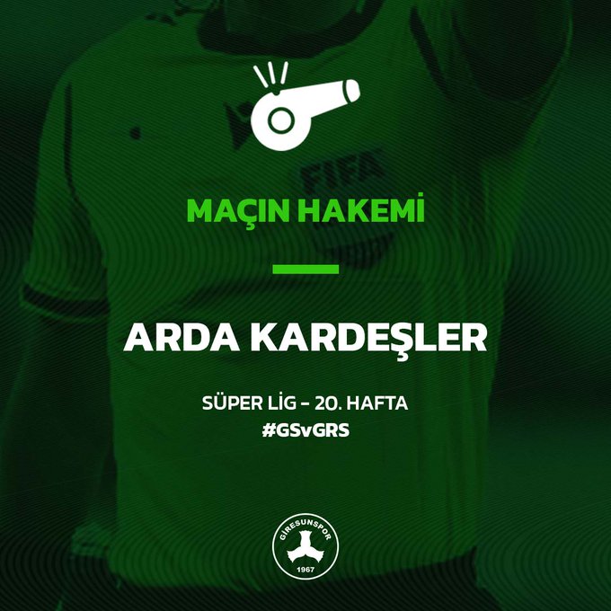 Galatasaray Maçında Kardeşler Düdük Çalacak