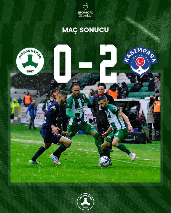 Giresunspor 0-2 Kasımpaşa