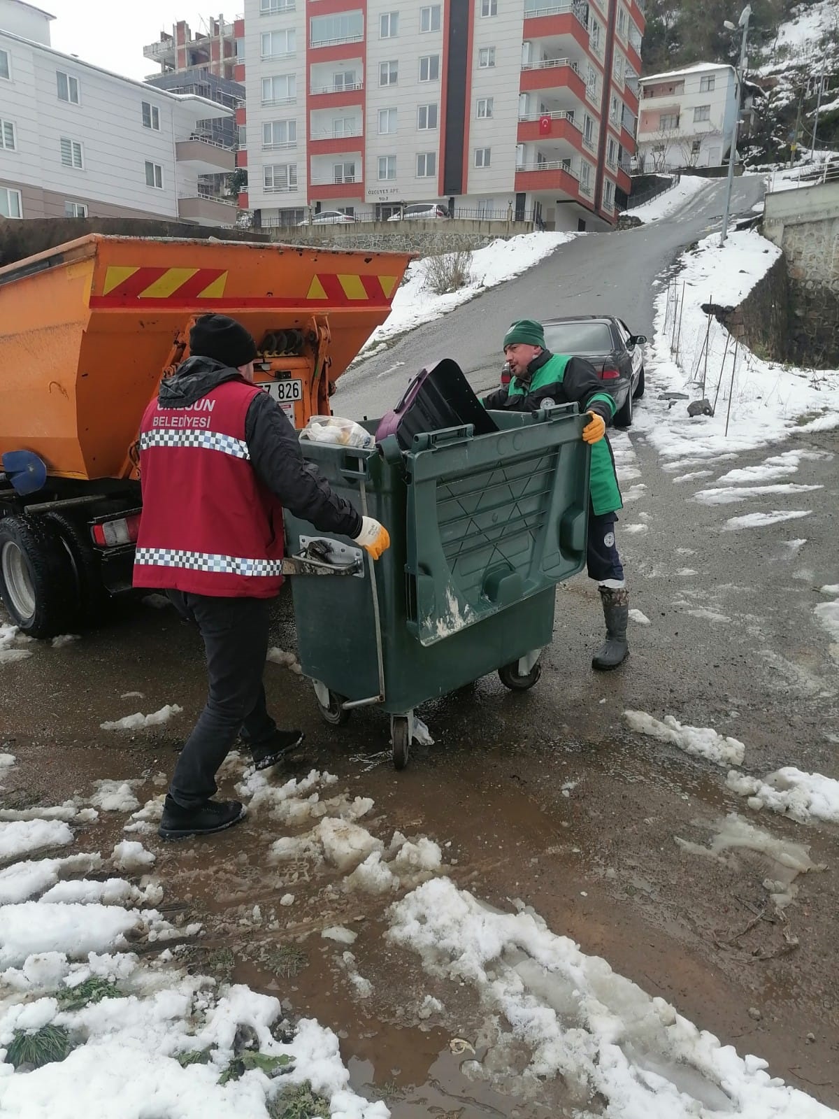 Giresun’da Çöp Toplama İşlemi Aksatılmadı