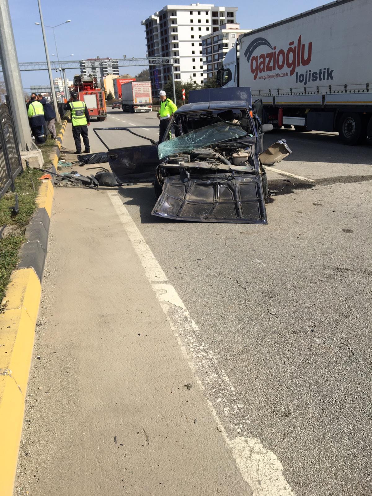 Piraziz’de Zincirleme Trafik Kazası