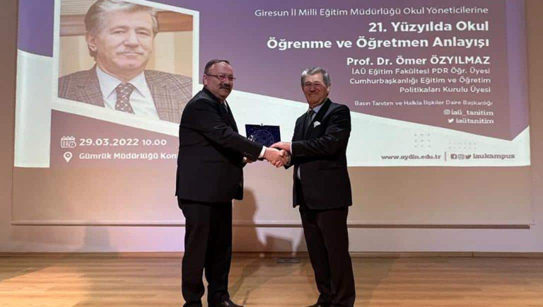 Giresun’da Yönetici ve Öğretmenlere Yönelik Kişisel Gelişim Semineri Düzenlendi