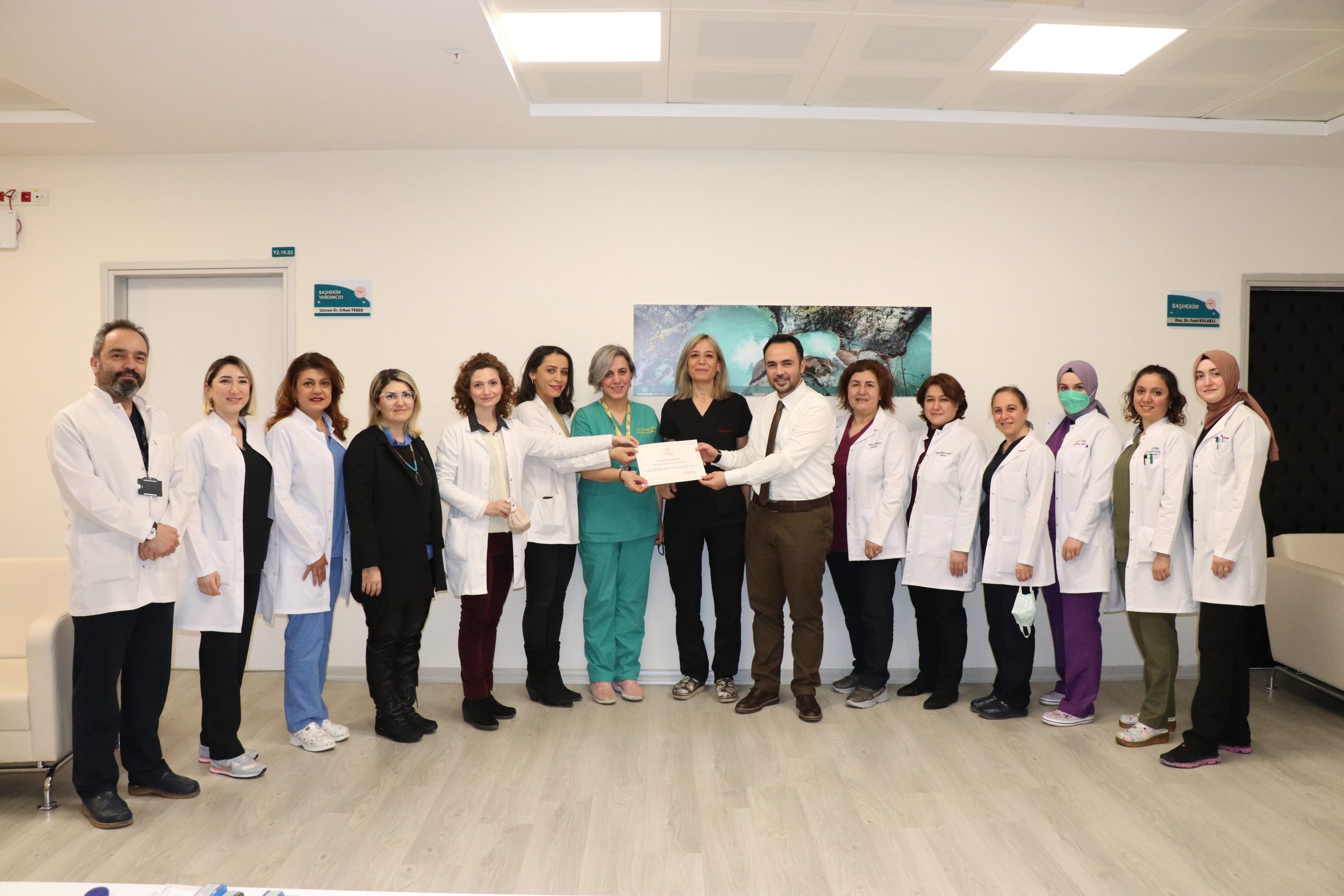 Giresun Eğitim ve Araştırma Hastanesi Organ Doku Bağış Birimi Teşekkür Belgesi İle Ödüllendirildi