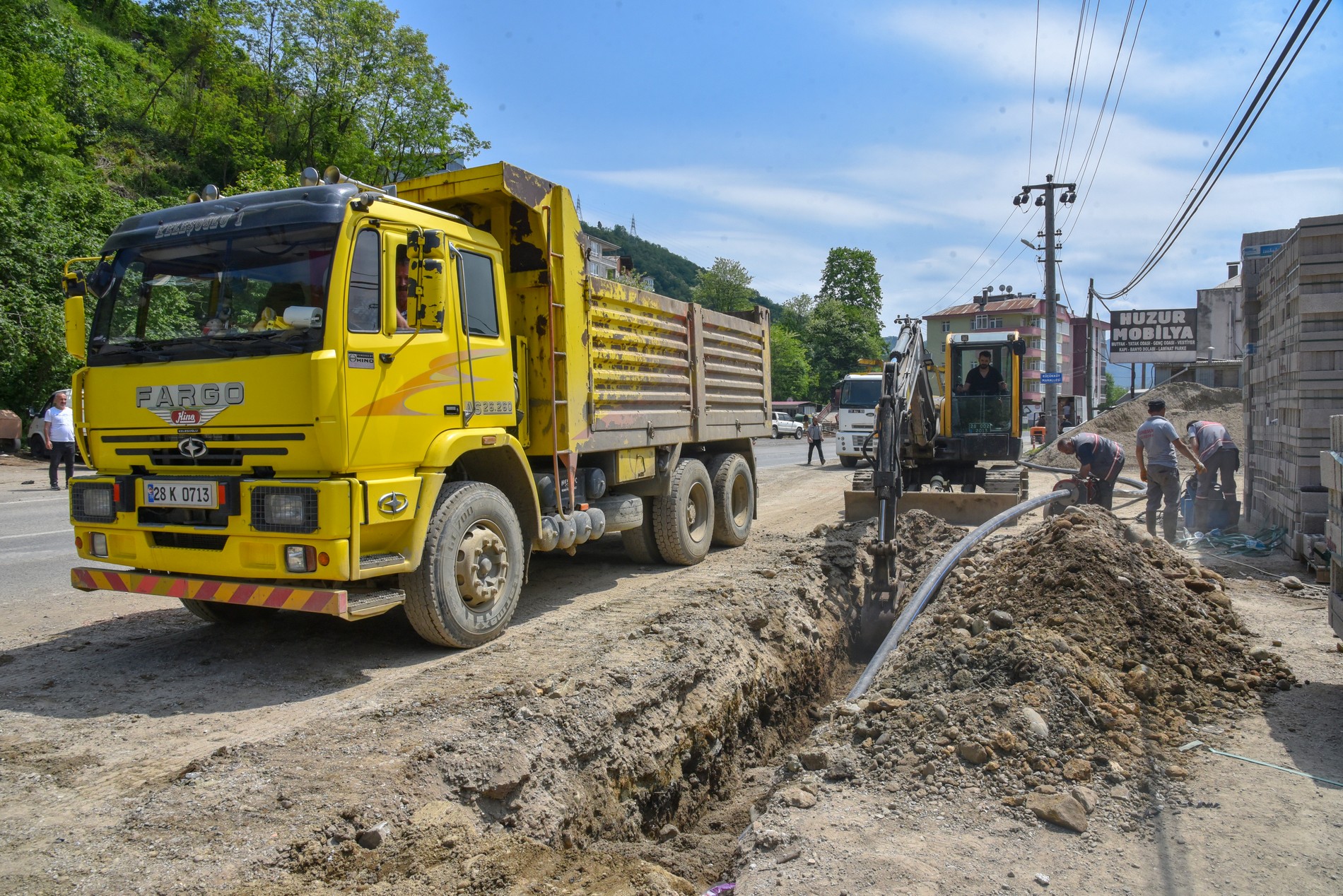 Giresun’da 1 Kilometrelik İçme Suyu Şebeke Hattı