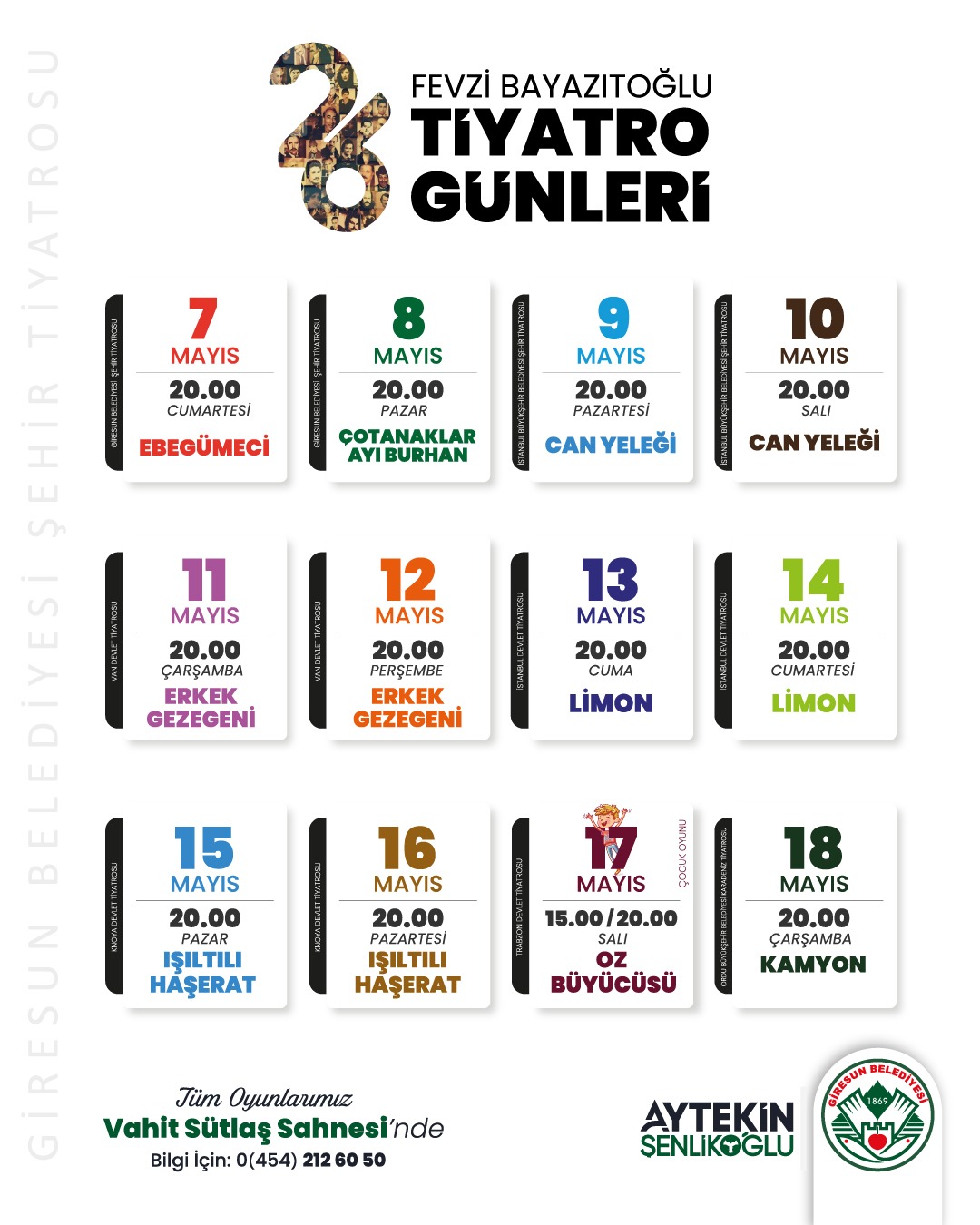 26. FEVZİ BAYAZITOĞLU TİYATRO GÜNLERİ BAŞLIYOR