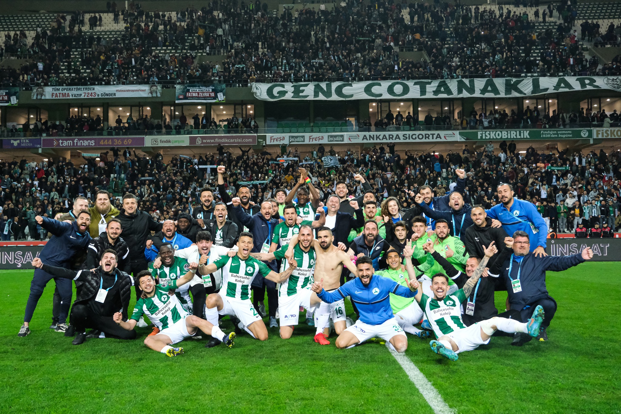 Giresunspor’da Ligde Kalmayı Garantilemenin Mutluluğu Yaşanıyor