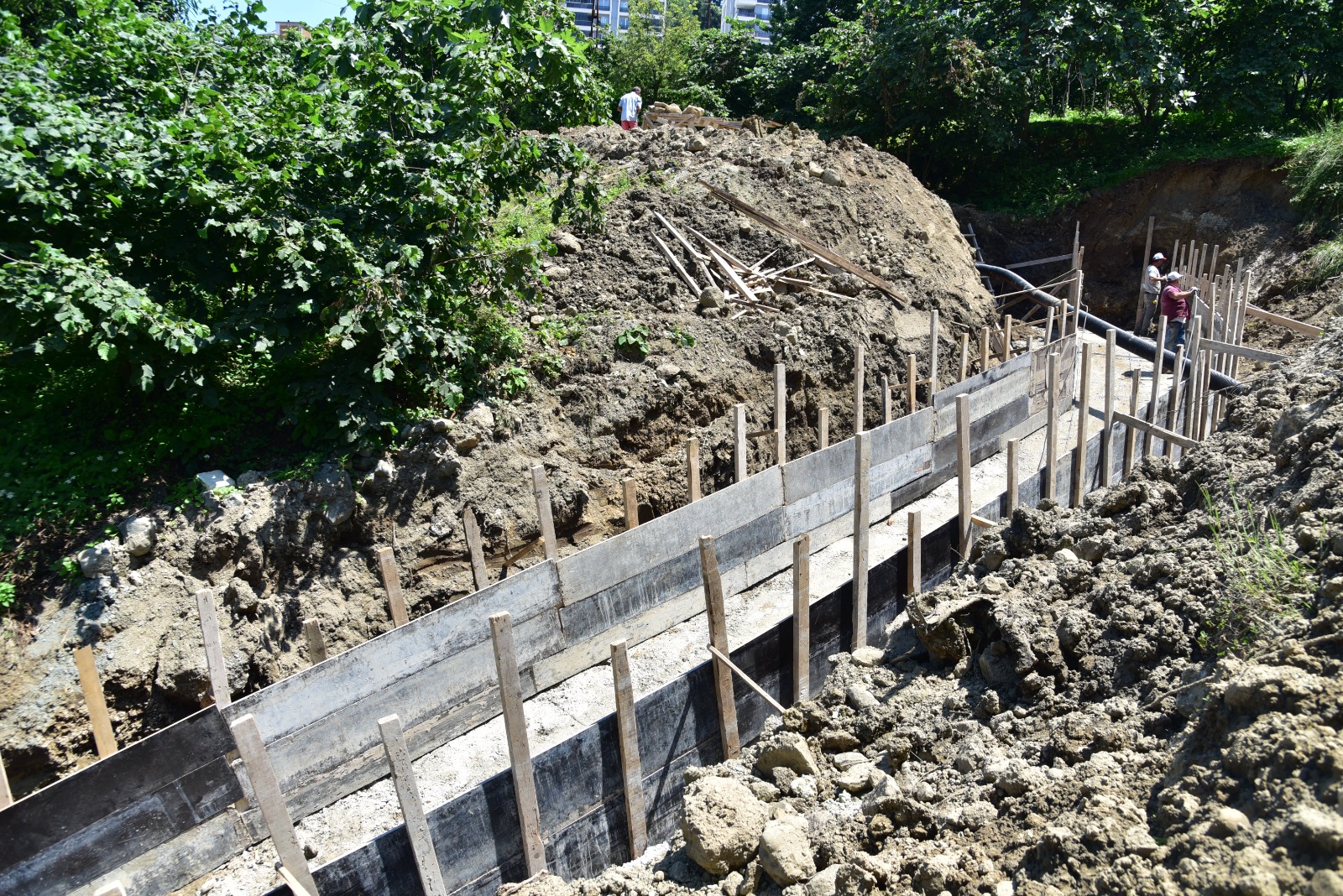 Giresun’da 30 Metrelik Menfez Çalışması