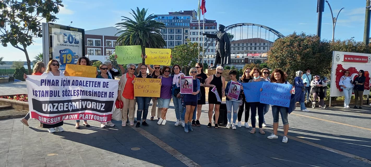 “PINAR İÇİN ADALETTEN DE İSTANBUL SÖZLEŞMESİNDEN DE VAZGEÇMİYORUZ!”