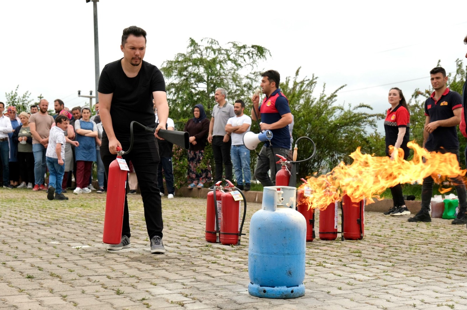Giresun İtfaiyesi’nden 500 Kişiye Yangın Tatbikatı