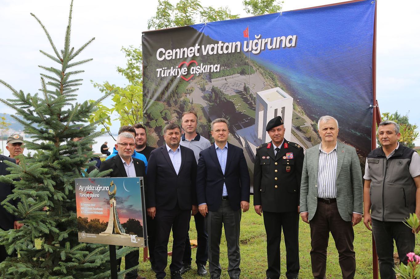 15 Temmuz Kutlama Etkinlikleri Fidan Bakım ve Dağıtımı İle Başladı