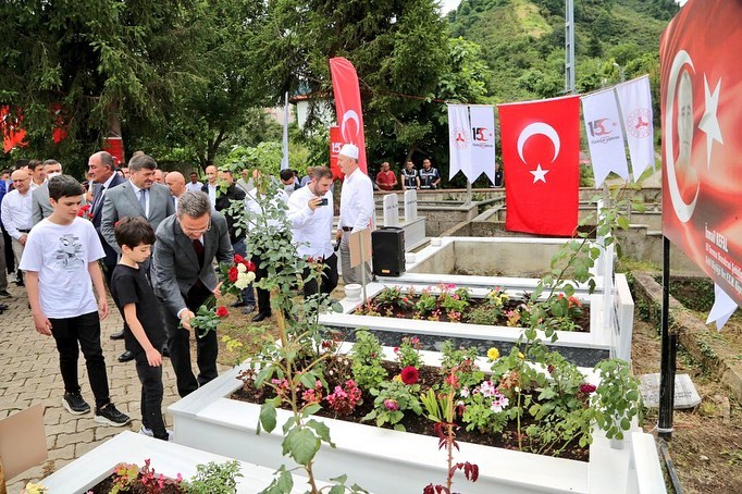 15 Temmuz Şehidi İsmail Kefal Mezarı Başında Anıldı