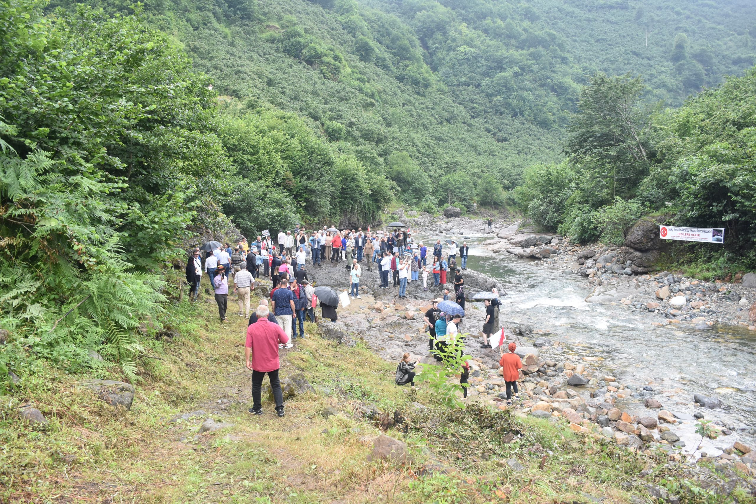 Giresun’un Çanakçı İlçesinde Yapılması Planlanan HES’e Karşı Yürüdüler