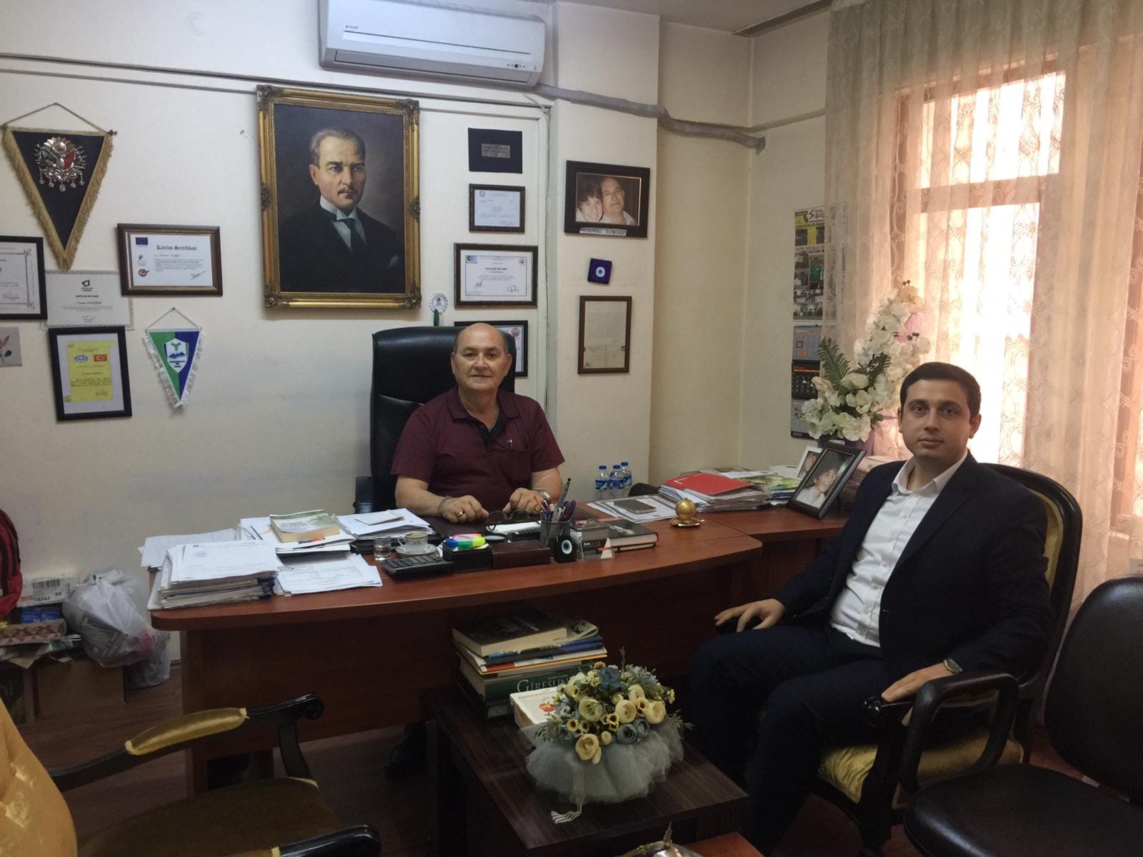Kaymakam Başar, Gazetemize Veda Ziyaretinde Bulundu