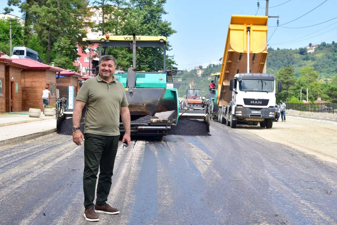 GİRESUN BELEDİYESİ’NİN YILSONU ASFALT HEDEFİ 32 BİN TON