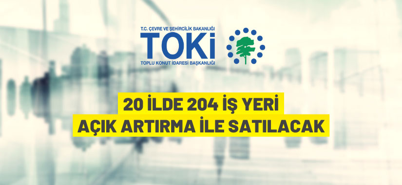 TOKİ’den iş yeri satış ihalesi