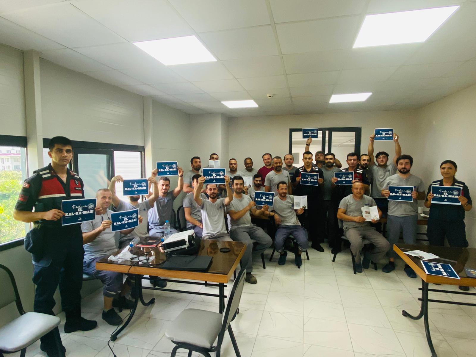 “Kadına El Kalkamaz” mottosuyla erkekler bilgilendirildi