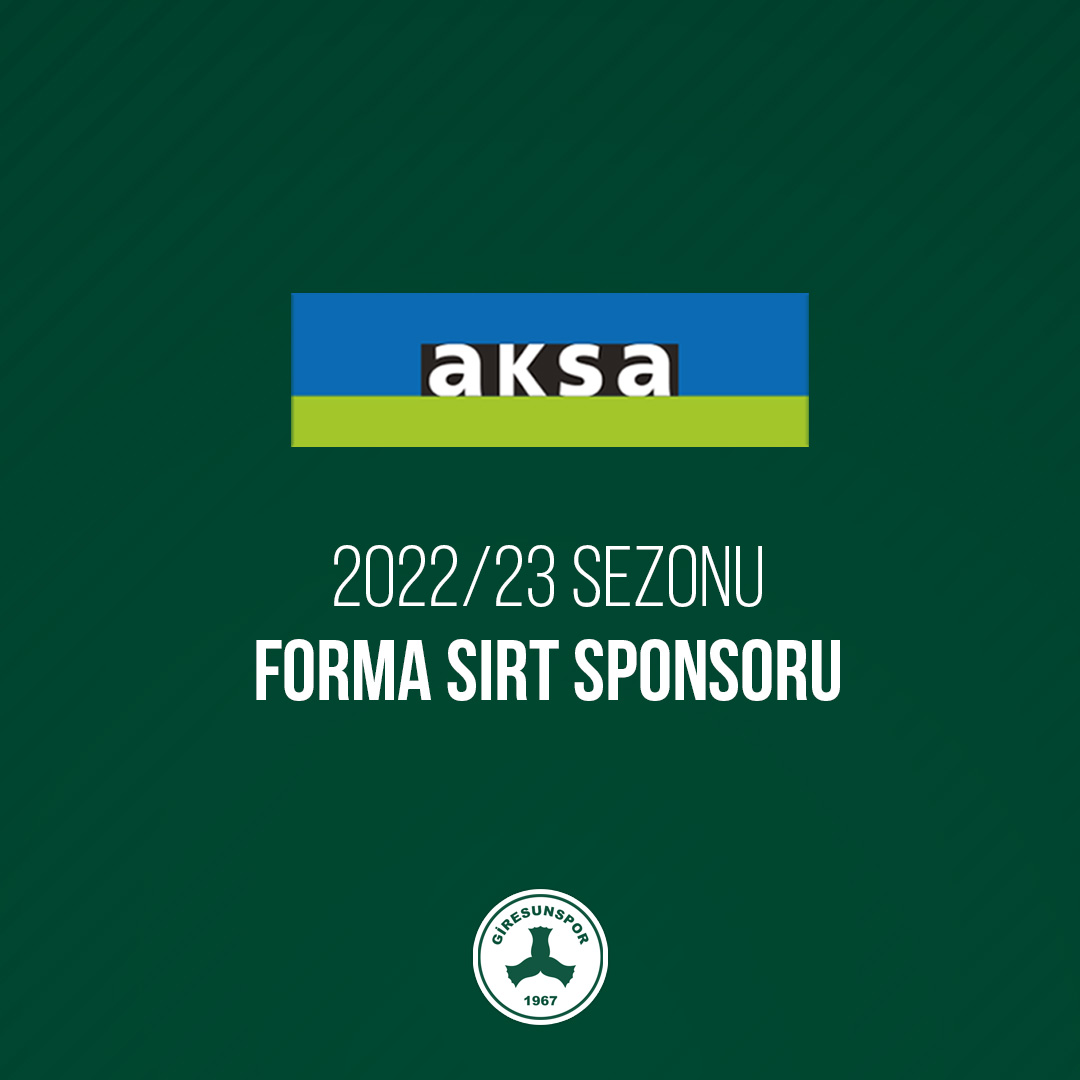 Giresunspor, Aksa ile Sponsorluk Anlaşması İmzaladı