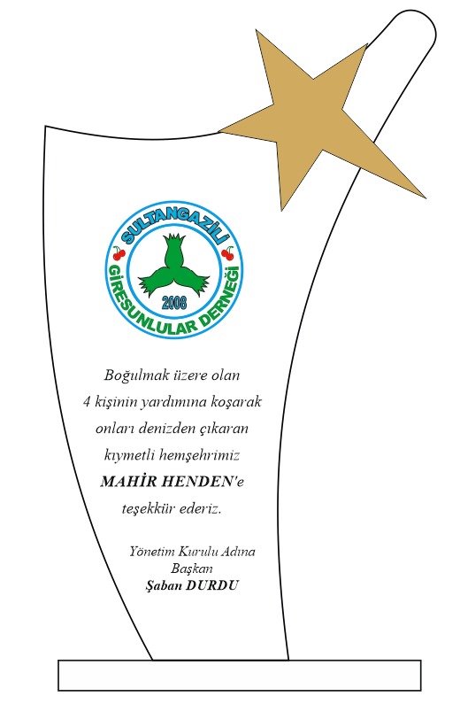 Mahir Henden’e Bir Plaket Daha