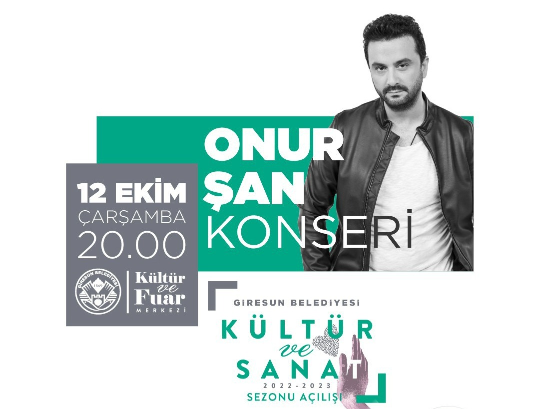 Kültür ve Sanat Sezonu 12 Ekim’de Onur Şan Konseriyle Başlıyor