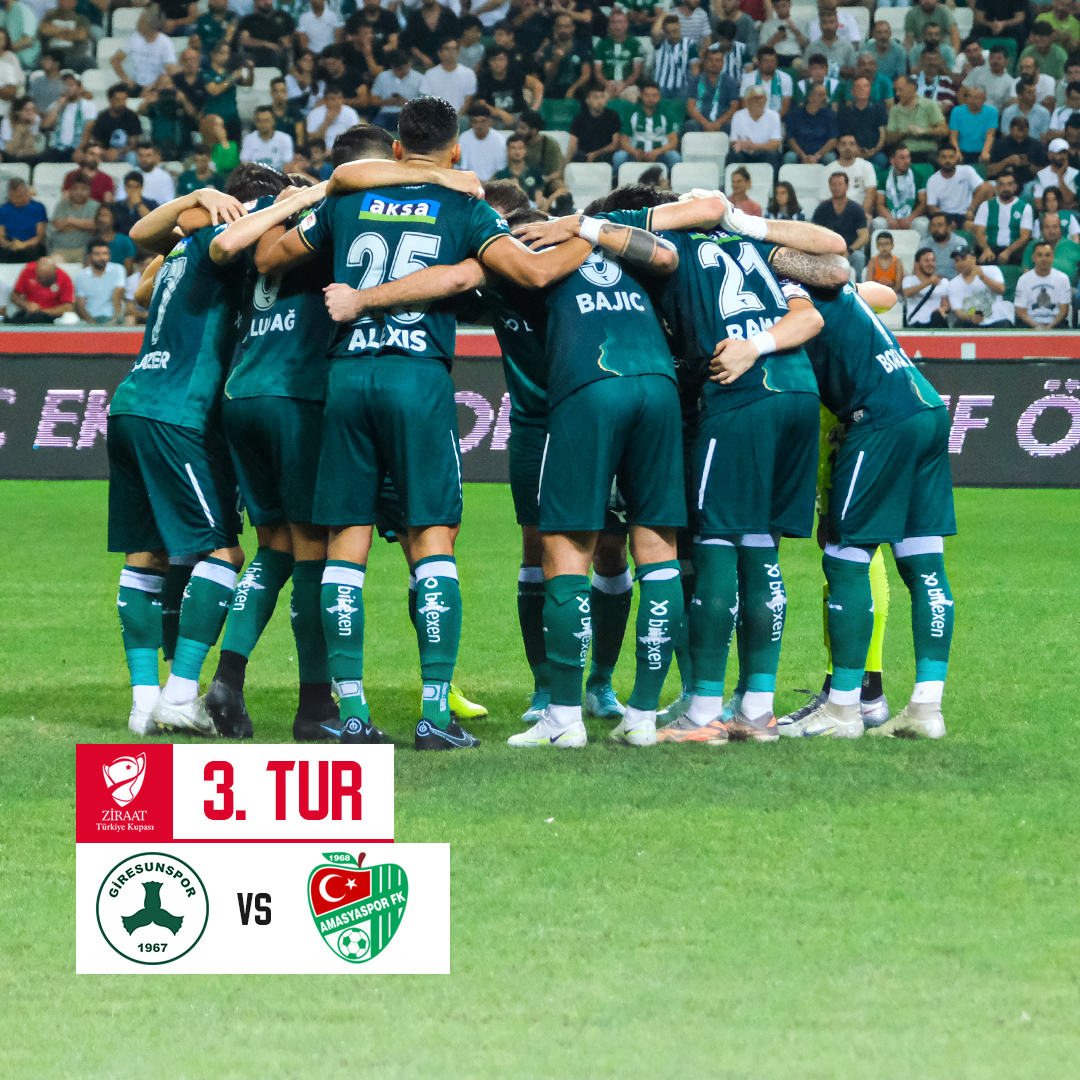 Giresunspor’un ZTK 3. Turundaki Rakibi: Amasyaspor