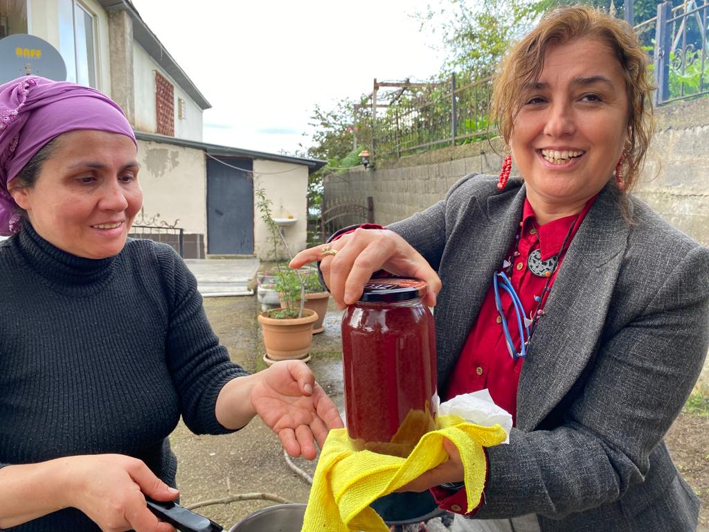 Giresun’da isabella cinsi üzümün pekmeze yolculuğu başladı
