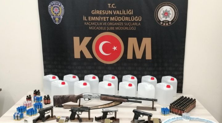 Giresun’da 22,5 Litre Sahte İçki Ele Geçirildi