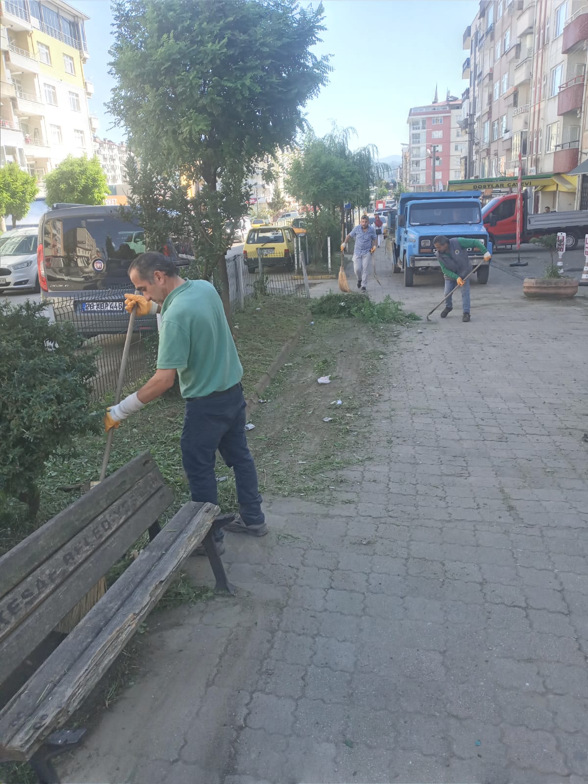 Keşap’ta Yabani Otların Temizliği Yapılıyor
