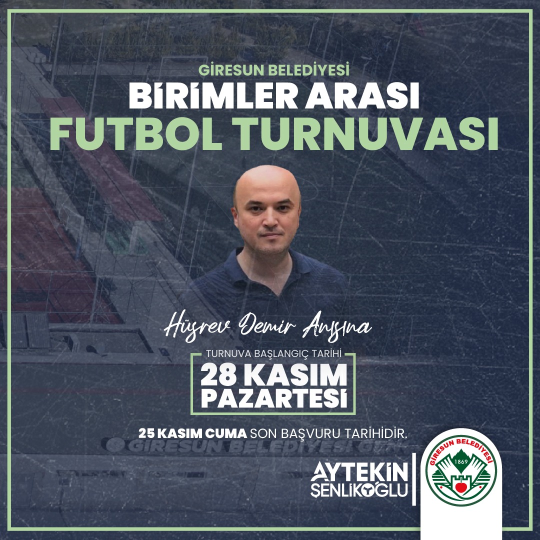 Giresun Belediyesi Personelleri Arasında Futbol Turnuvası Düzenleniyor