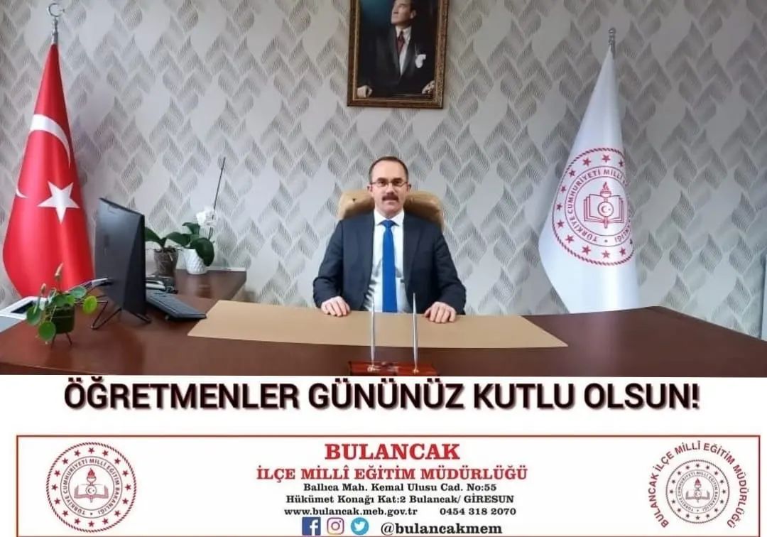 Müdür Bulut’tan Öğretmenler Günü Mesajı