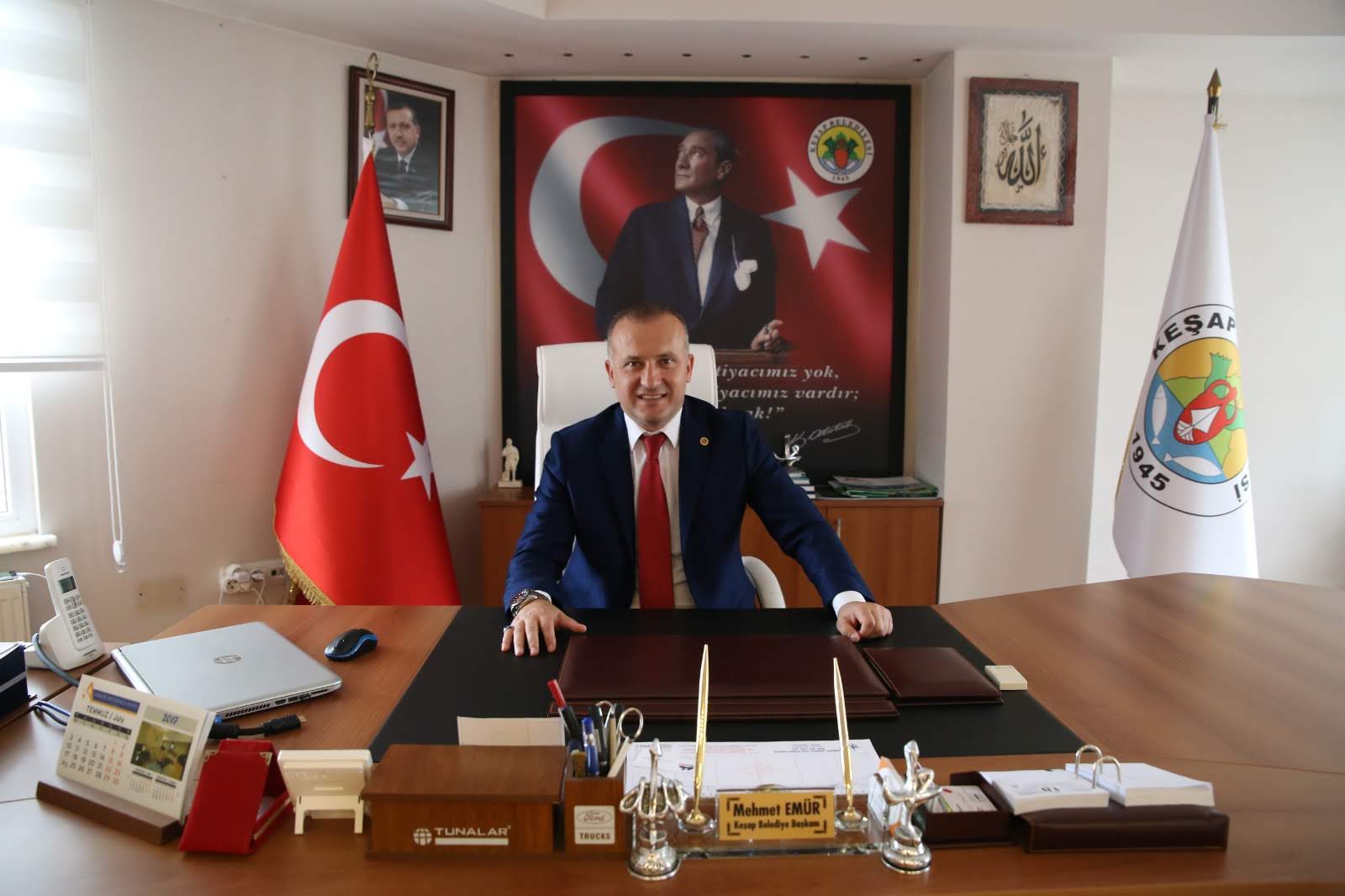 Başkan Emür; “Büyük Önder Atatürk’ün aydınlattığı ve çizdiği yol, her zaman hedefimiz olacaktır”