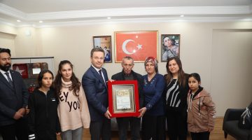 Şehit Piyade Sözleşmeli Er İsmail Ünal’ın ailesine şehadet belgesi verildi