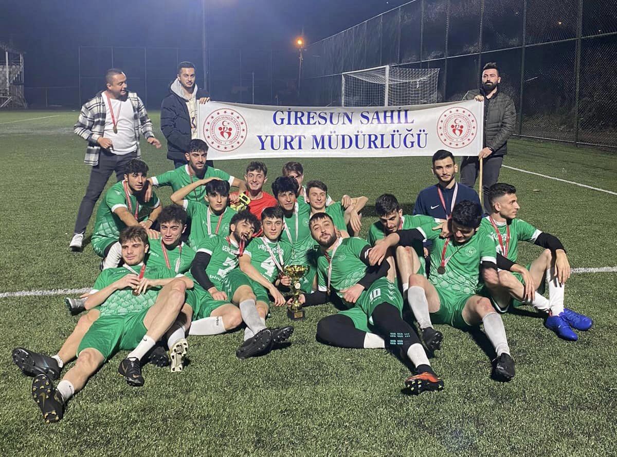 GSB Giresun Yurtları Arası Futbol Turnuvasında Şampiyon: Giresun Sahil Yurdu