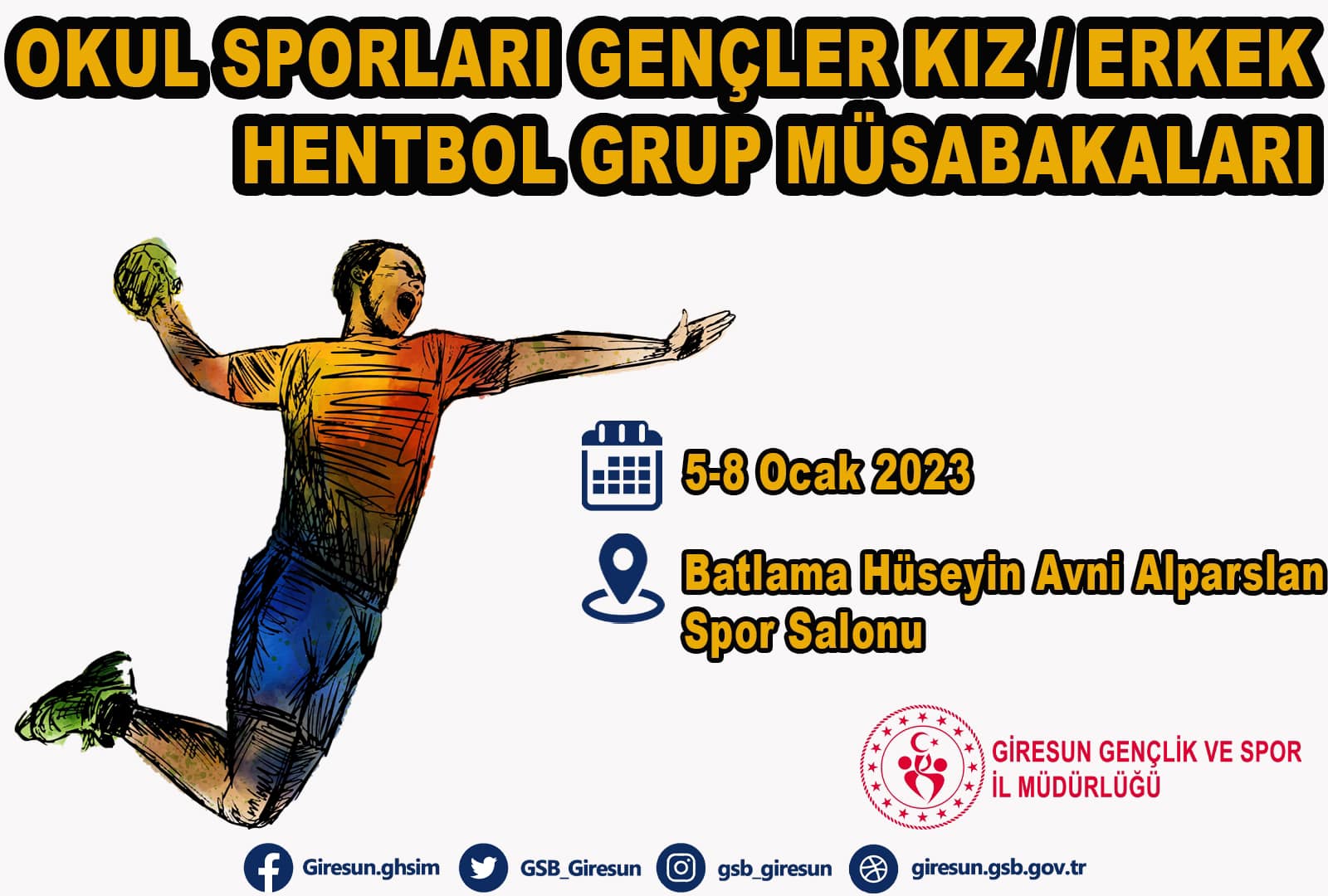 Hentbol Grup Müsabakaları Giresun’da