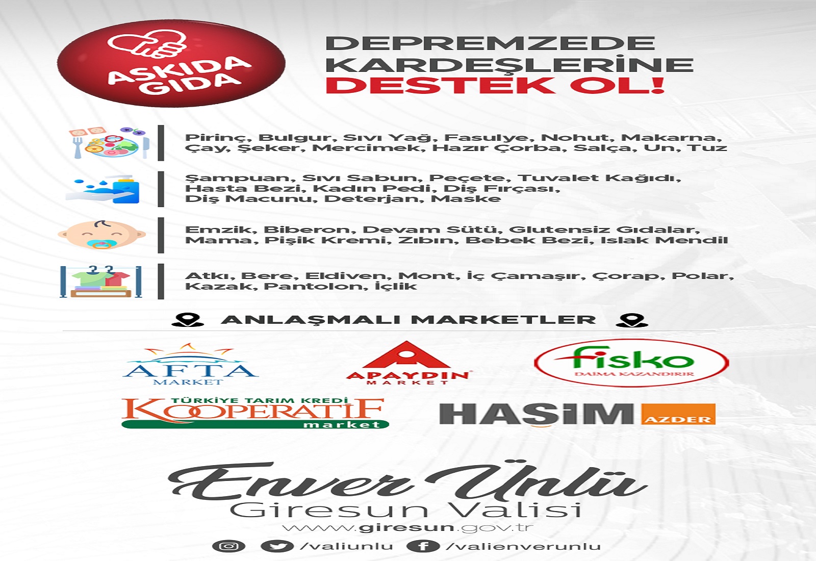 Askıda Gıda Kampanyasına Vatandaşlardan Büyük Destek