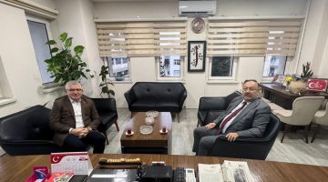 Milletvekili Kadir Aydın Müdür Ertuğrul Tosunoğlu’nu Ziyaret Etti