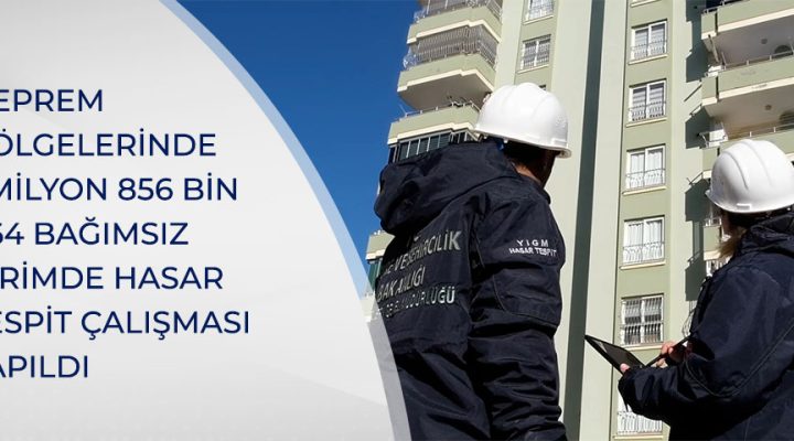 Deprem Bölgesinde Acil Yıkılması Gereken 50 Bin 576 Bina Tespit Edildi