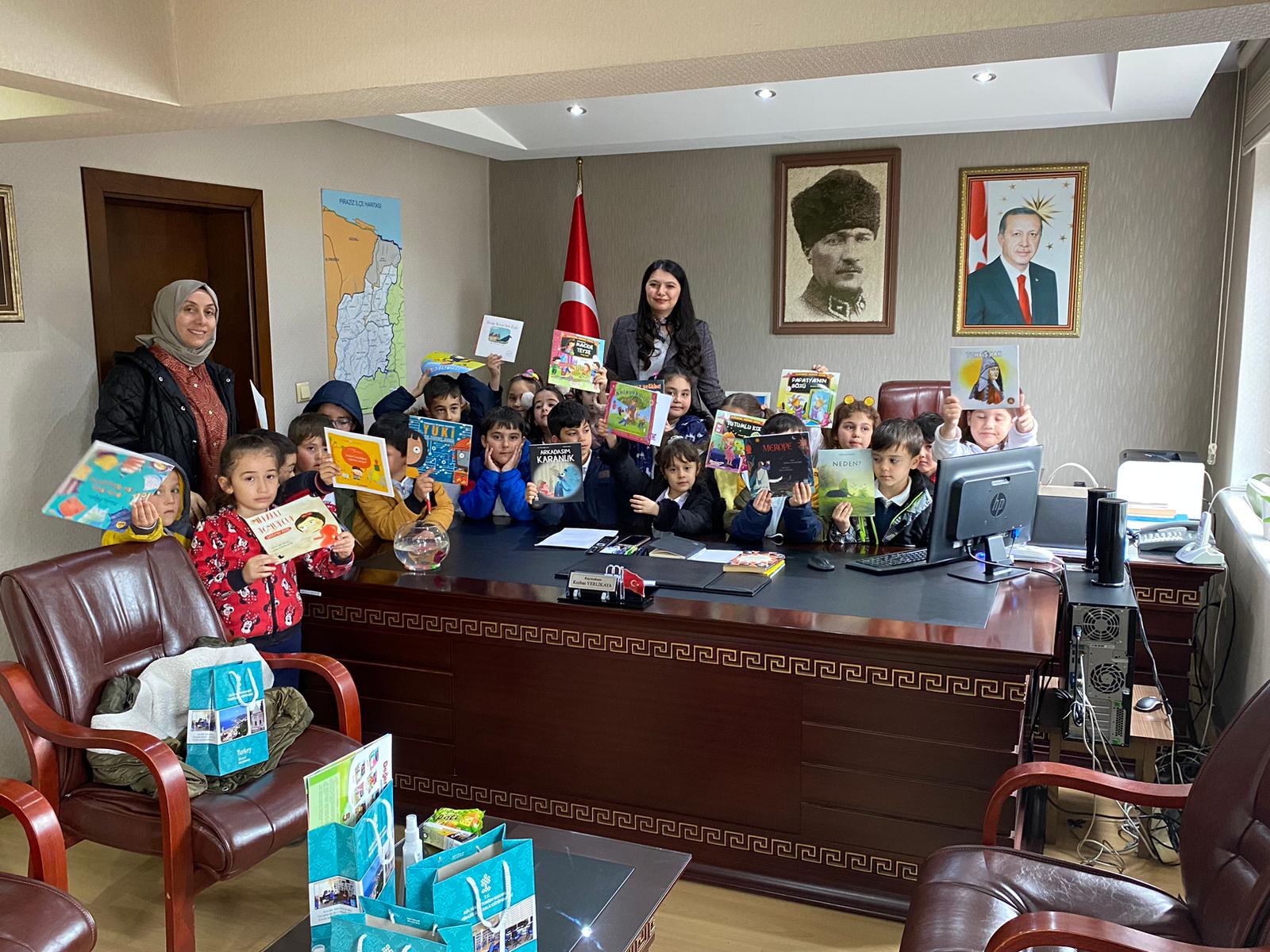 Minik Öğrencilerden Kaymakam Yerlikaya’ya Ziyaret