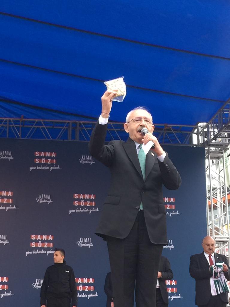 Millet İttifakı’nın Cumhurbaşkanı Adayı Kemal Kılıçdaroğlu Giresun’da miting düzenledi