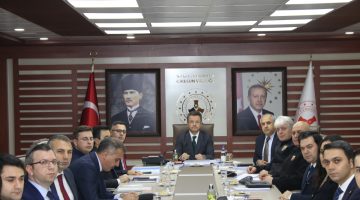 Vali Ünlü Başkanlığında Seçim Güvenliği Toplantısı Gerçekleştirildi