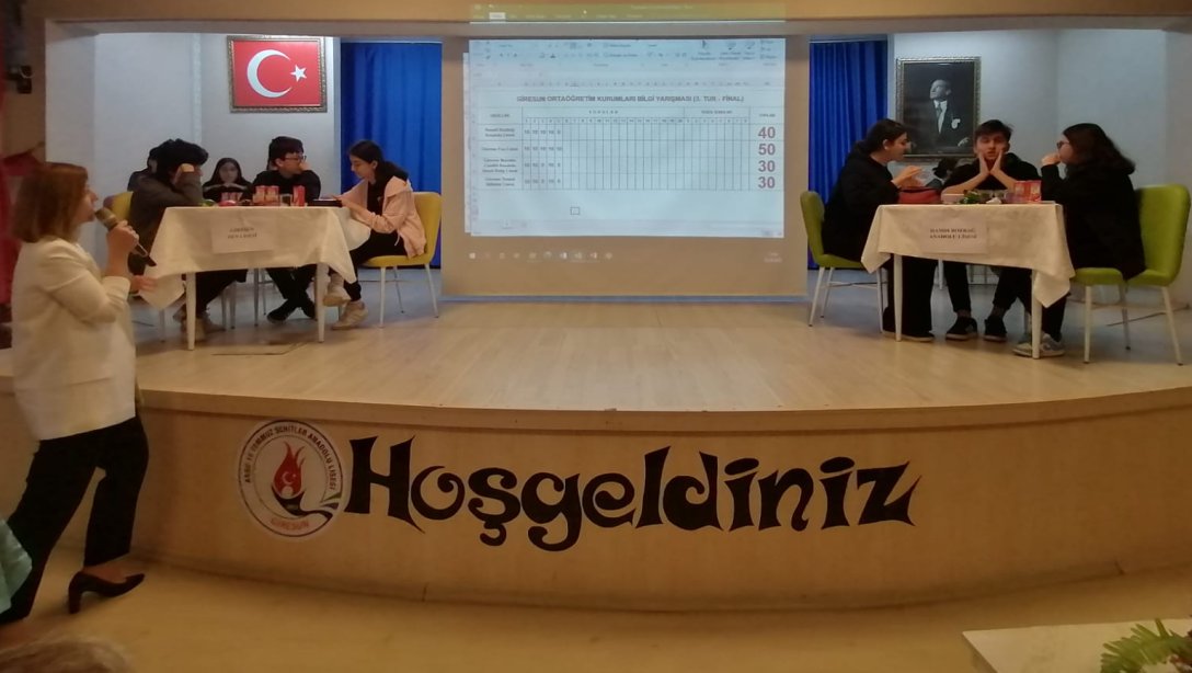 9. Sınıflar Arası Bilgi Yarışması Yapıldı