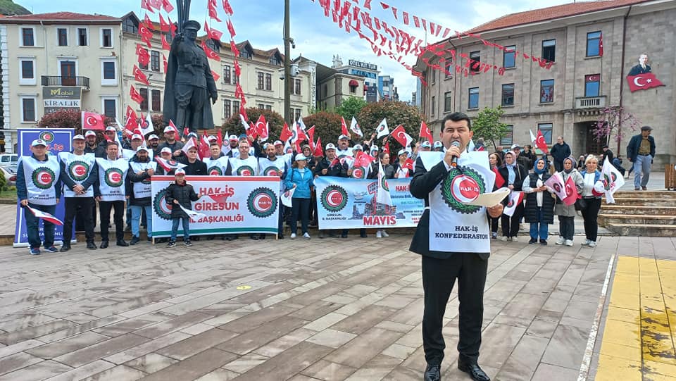 1 Mayıs İşçi ve Emekçi Bayramı Giresun’da kutlandı