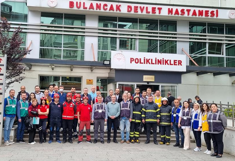 Bulancak Devlet Hastanesi’nde Afet ve Acil Durum Tatbikatı Yapıldı