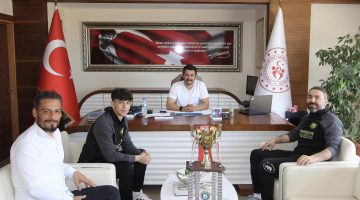 Şampiyon Karaman’dan Müdür Çalgan’a Ziyaret