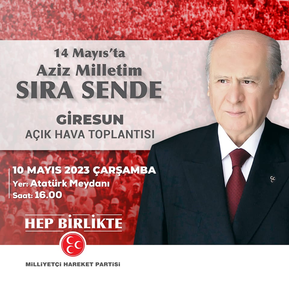 MHP Lideri Devlet Bahçeli Yarın Giresun’da