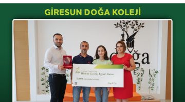 Giresun Doğa Koleji’nde YKS İl Birincilerine “Hikmet Gezmiş Eğitim Bursu” Verildi